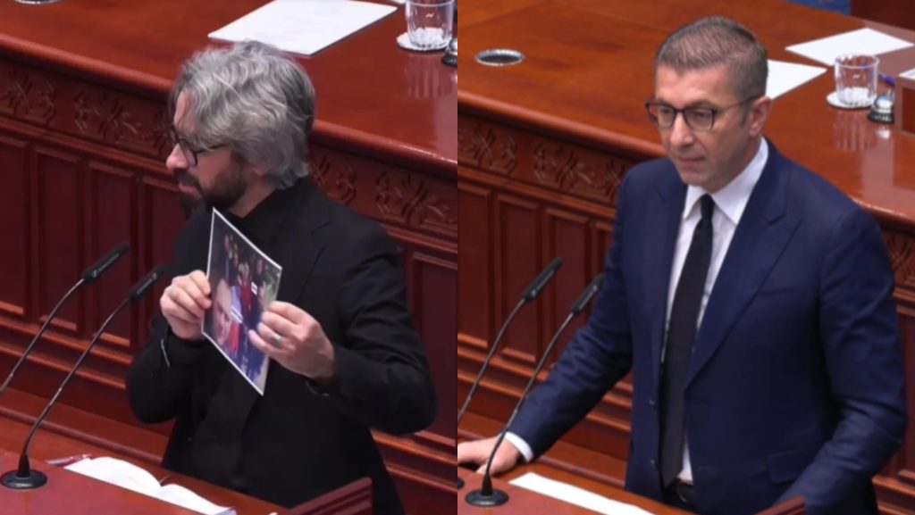 (ВИДЕО) Апасиев го праша Мицкоски за бизнисите на баџанакот, а премиерот му порача обвинувањата да ги докаже на суд