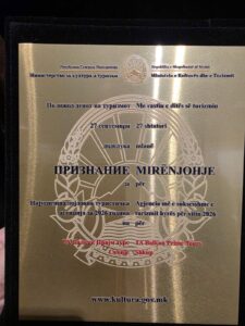 „Балкан Прајм Турс“ со национално признание за придонес во развојот на дојдовниот туризам