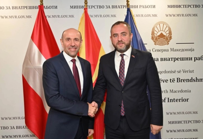 Тошковски и Руф ја потврдија заложбата за продлабочување на македонско-австриската полициска соработка
