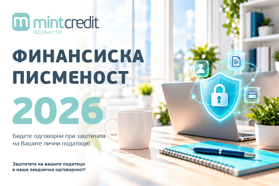 Финансиска писменост 2026: Бидете одговорни при заштитата на Вашите лични податоци!
