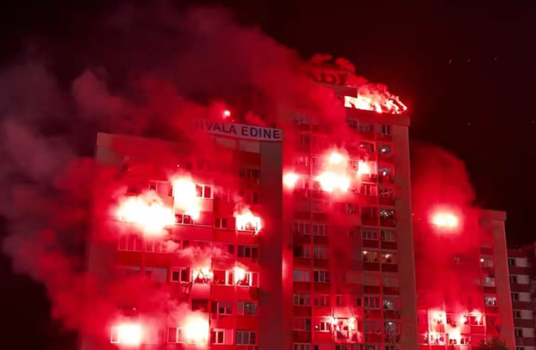 Џеко доби врвно испраќање со шпалир, дронови и пиротехничко шоу во 11 минута