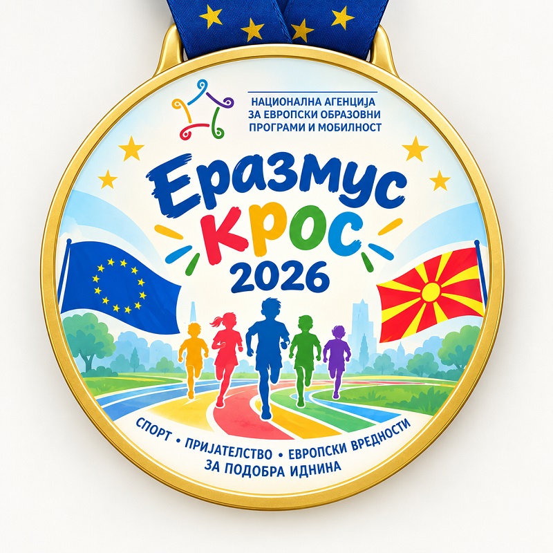 Со спортски и европски дух во недела во Градски парк во Скопје – ЕРАЗМУС КРОС