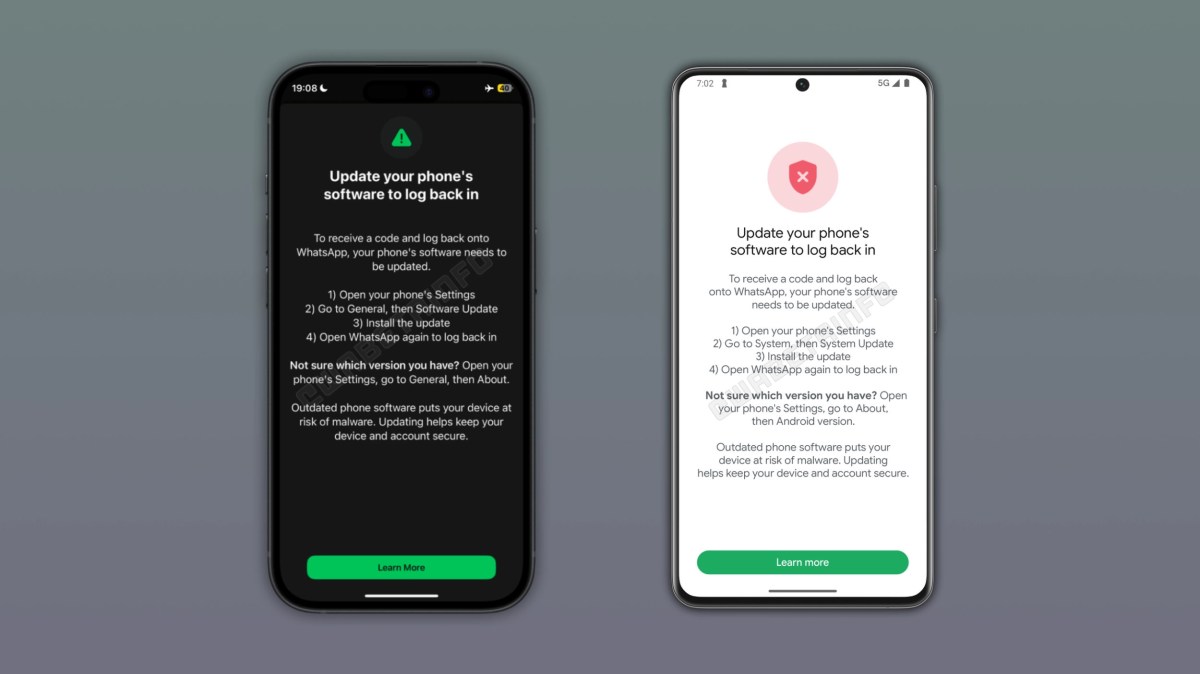 WhatsApp ја блокира апликацијата на уреди со постар софтвер