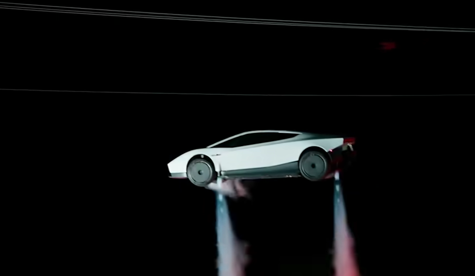 ВИДЕО: Тесла претстави „летечки“ спортски автомобил со ракетни потисници од SpaceX: Ќе забрзува до 100 км/ч за помалку од една секунда