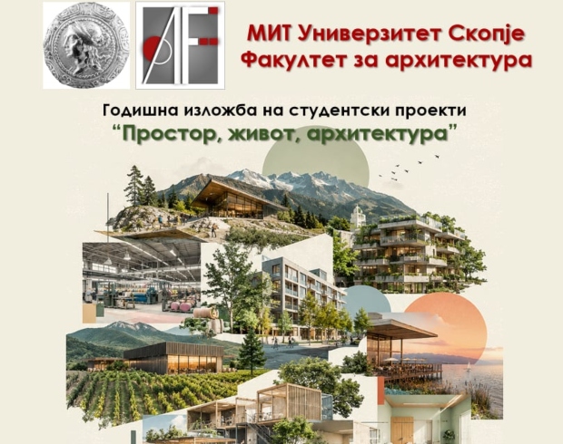 МИТ Универзитет: Годишна студентска изложба „Простор. Живот. Архитектура“