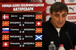 СПОРЕД ОФИЦИЈАЛНАТА СВЕТСКА СТАТИСТИКА: Седлоски е селектор со најлош старт на чело на една репрезентација во 21. век!