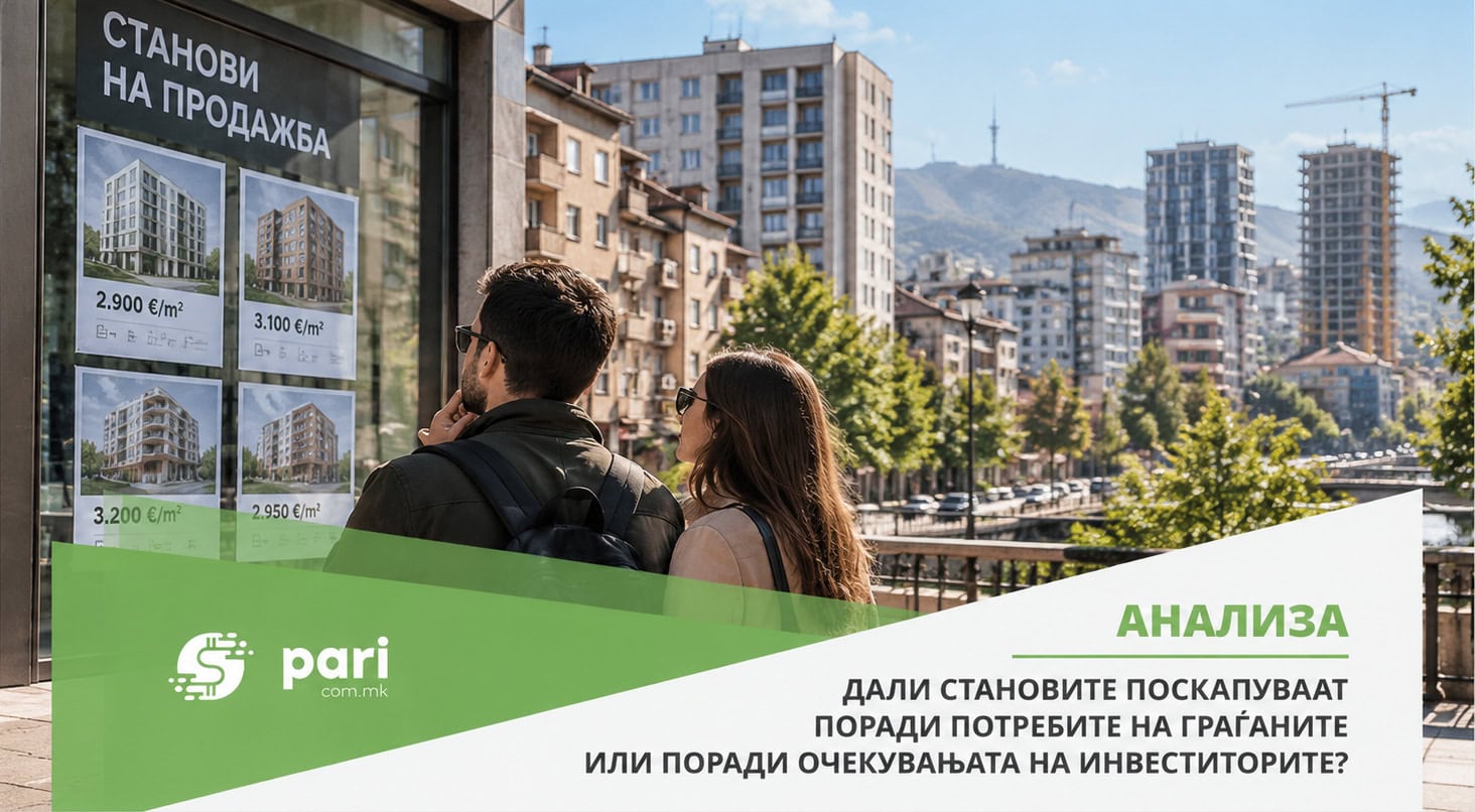 Вистинскиот проблем на пазарот на станови е подлабок од самиот раст на кредитите