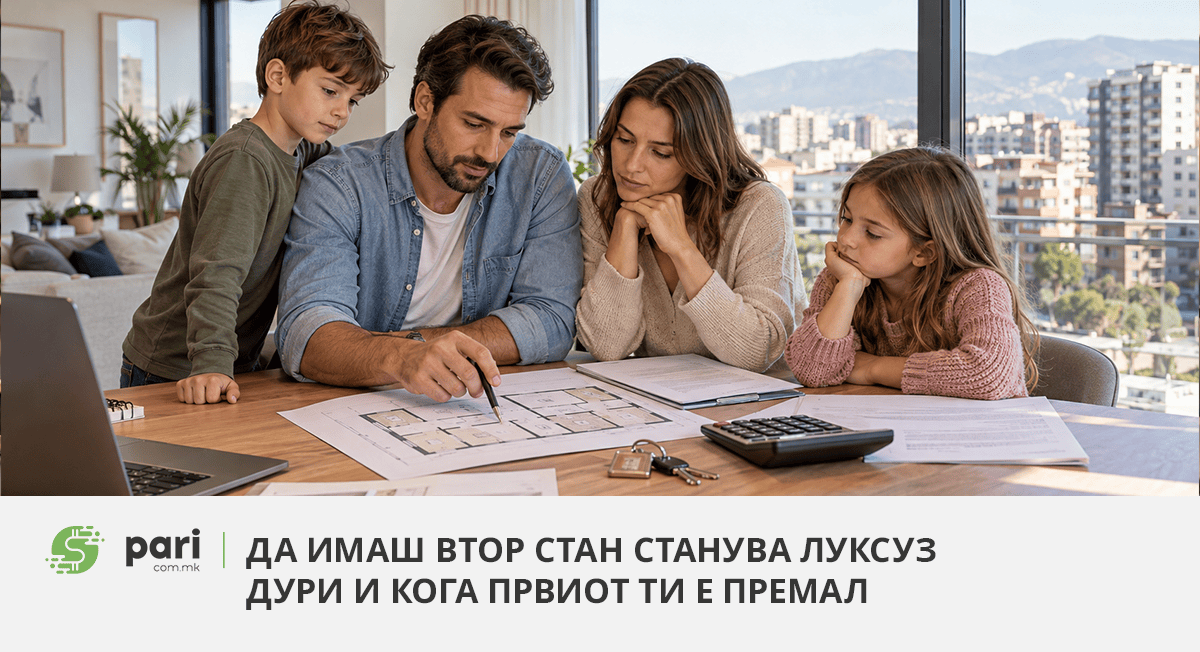 За втор стан, поголема рата и помали шанси за банкарски кредит ‒ што значат новите мерки на НБРМ за семејствата?