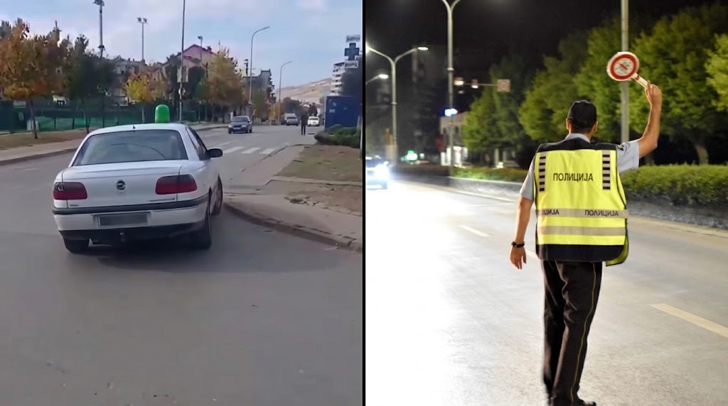 ВИДЕО: САНКЦИОНИРАН ВОЗАЧОТ КОЈ „ДРИФТАШЕ“ ВО ШТИП: Немал ниту возачка дозвола, ниту регистарски таблички