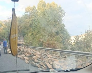 РАСПРЕДЕЛЕНИ ДРВА НА ПАТНИОТ ПРАВЕЦ: Апел за внимателно возење од Стража кон Гостивар