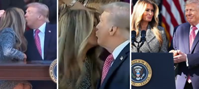 Меланија го сврте лицето кога Трамп се обиде да ја бакне – видеото од нов непријатен момент се шири вирално