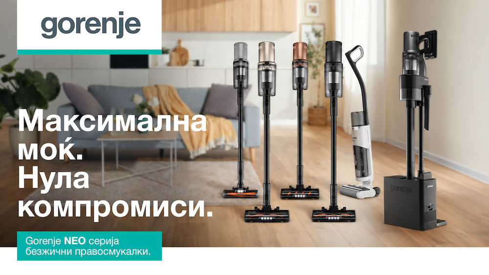 Gorenje ја претставува NEO серијата – нов стандард во безжичното чистење