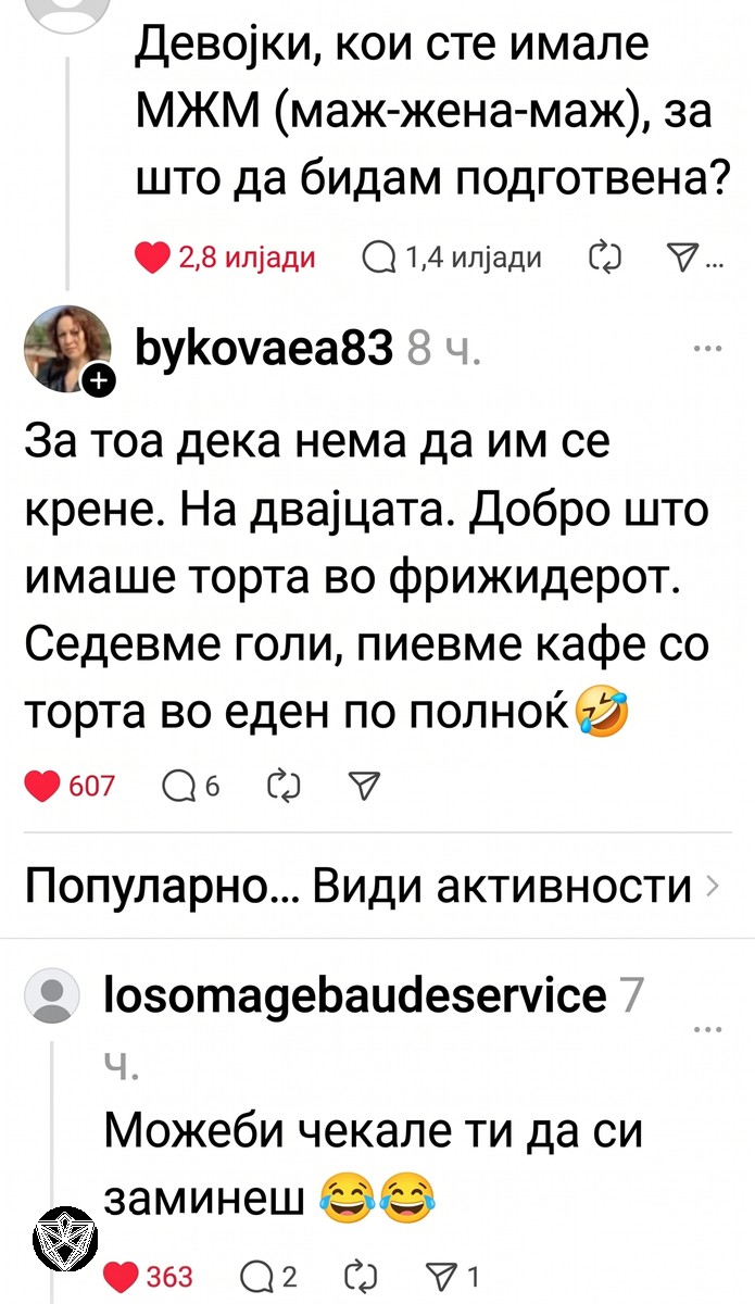Женски „домаќински“ муабети