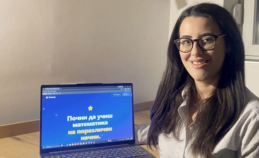 Нела Николовска, софтверски инженер, на 23 години ја создаде ВИ-платформата „Блесни“ за учење математика: „Секое дете може да блесне кога ќе добие вистинска поддршка“