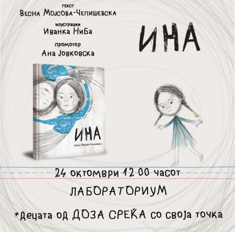 Промоција на книгата „Ина“ од Весна Мојсова-Чепишевска