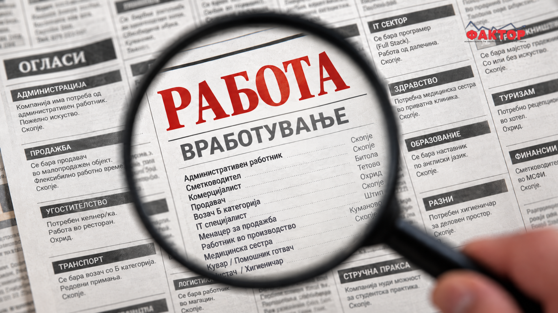 90.000 невработени, а фирмите бараат речиси 10.700 работници