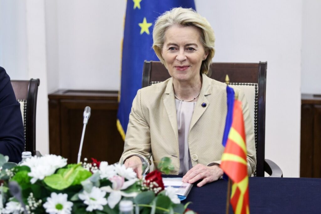 Урсула фон дер Лајен во Скопје, во фокусот европската интеграција на земјата