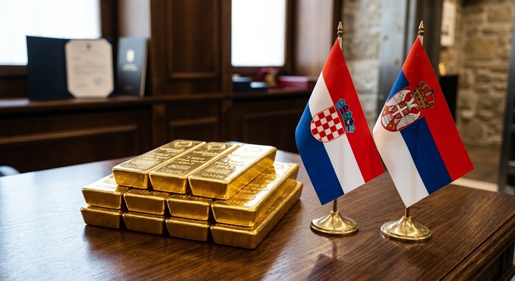 Koлкави златни резерви има Србија, а колкави Хрватска?
