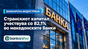 Странскиот капитал учествува со 82,1% во македонските банки: Како се менува капиталната структура на секторот?